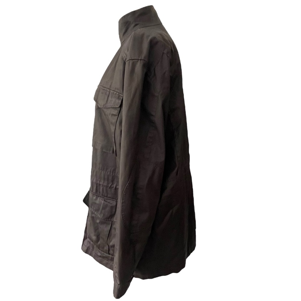 Banana Republic Brown Waxed Coated 100% Cotton Jacket Field Utility Barn Sz: XL